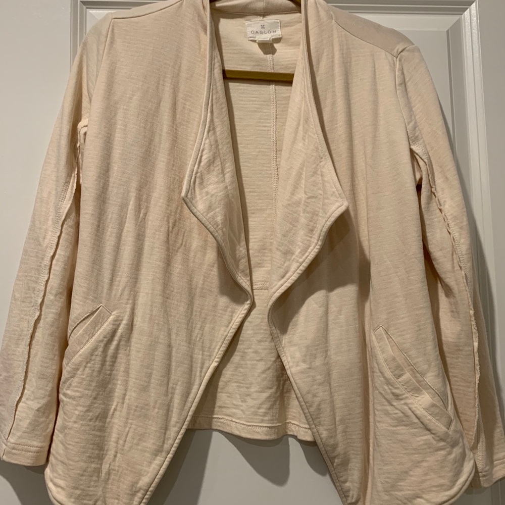 Caslon Drape Collar Knit Blazer